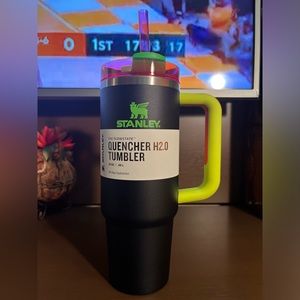 Stanley 30oz Tumbler Black Neon In Hand/Fast Ship